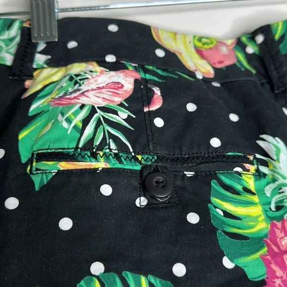 Crown & Ivy Caroline Shorts for Women | Black with polka dots tropical print |10 - Picture 6 of 6